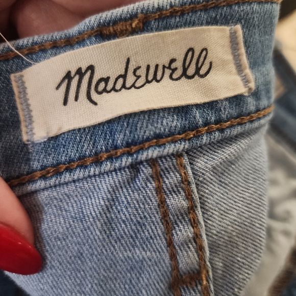 Madewell Stovepipe Jeans 32P Light Wash Straight Leg - Picture 3 of 6